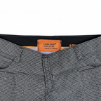 CUBA man® Men's Grey Micro-Pattern Slim-Fit Tailored Trouser