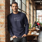 Livergy Men's Navy Blue Earth Definition Graphic Sweatshirt