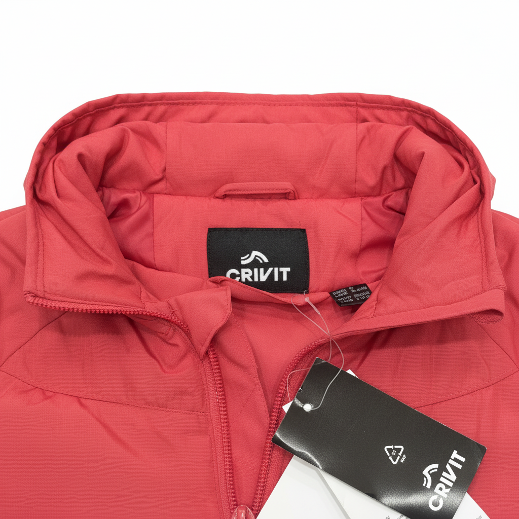 Crivit Women's Reflective Running Windbreaker Jacket - Red