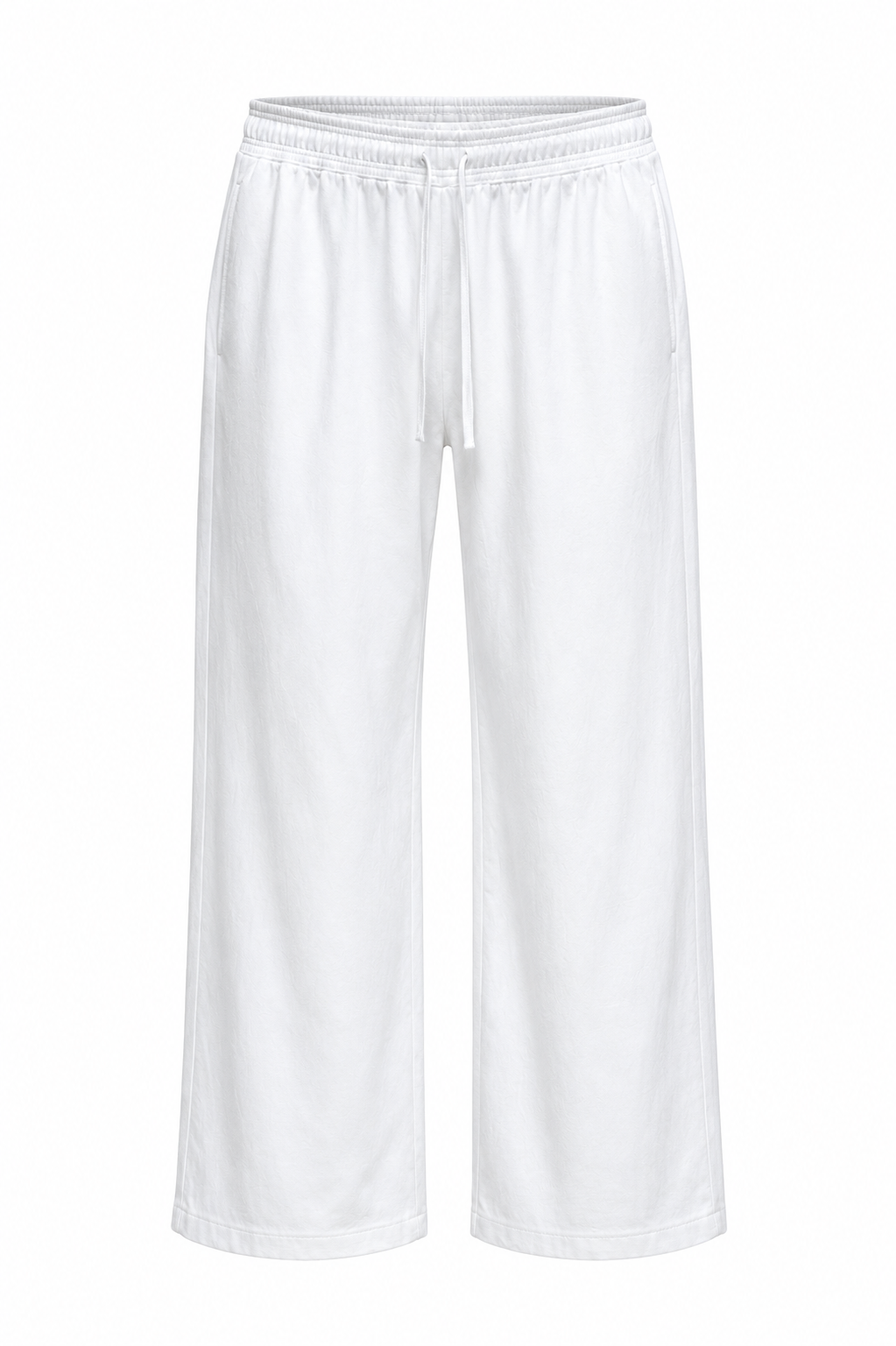Pull&Bear White Wide-Leg Relaxed Lounge Pants XL