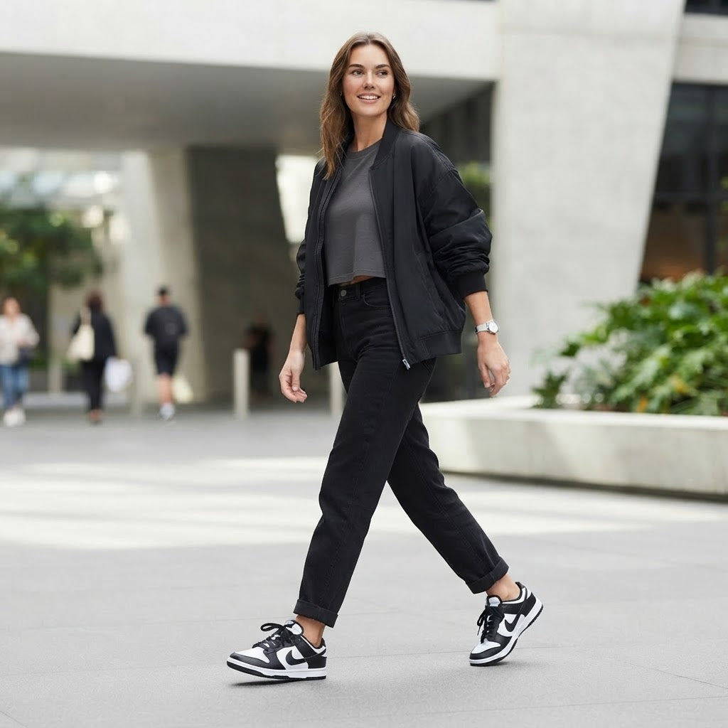 NIKE Nike Dunk Low Panda Black White Sneakers