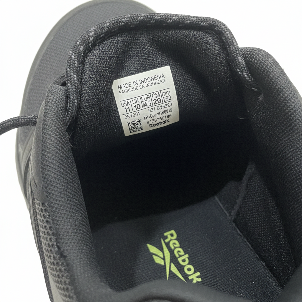 Reebok Men's Trail Running Shoes Black Mesh Sneakers