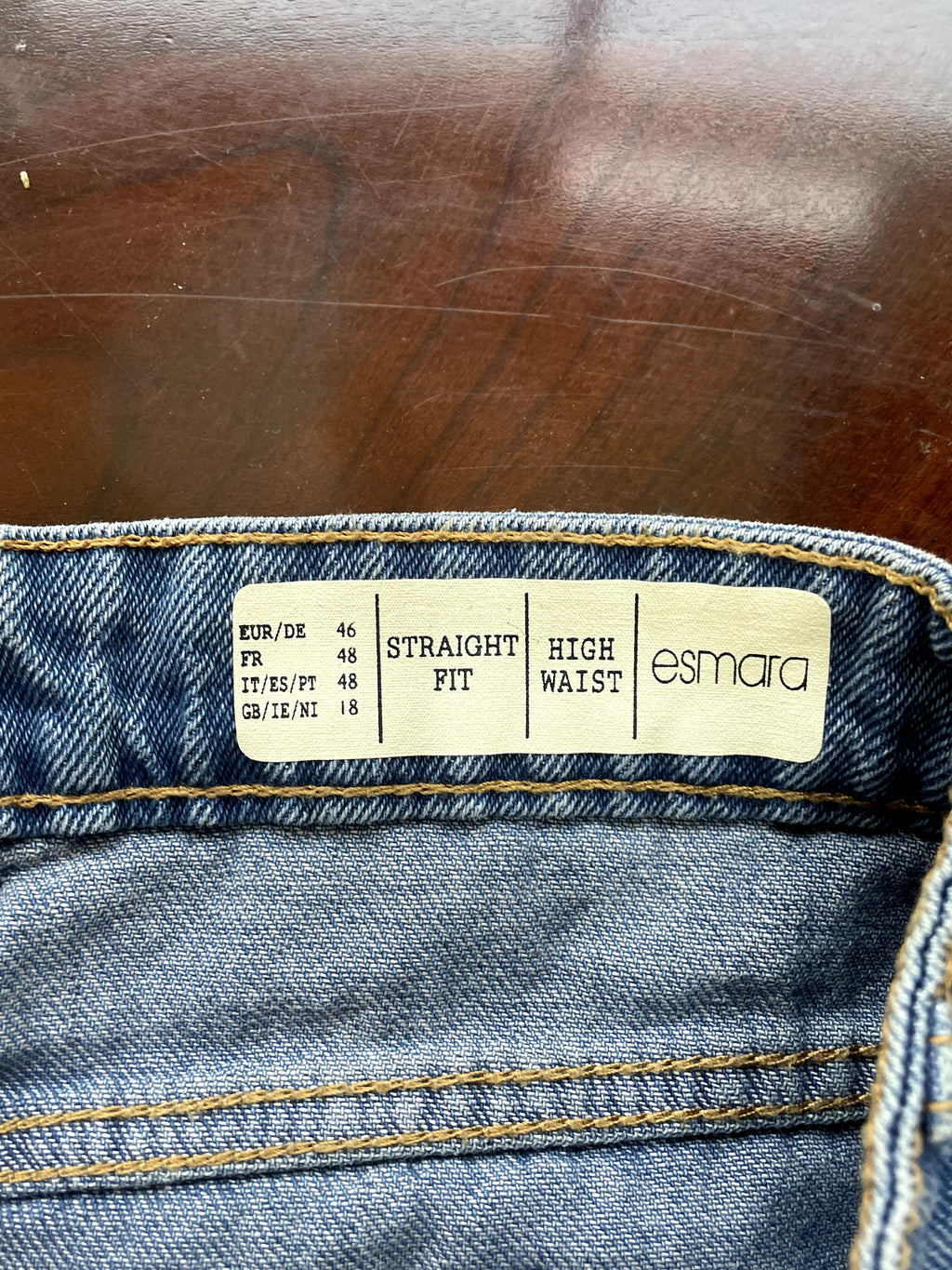 Esmara Mid-Blue Wash Straight Fit Denim Shorts