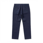 Women's Navy navy Linen Blend Straight Leg Trousers