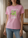 DECJUBA DECJUBA Bubblegum Pink Fresh Margaritas Graphic T-Sh