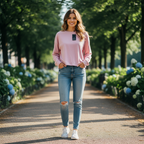 Esmara Women's Lilac Relaxed Long Sleeve Jersey Top
