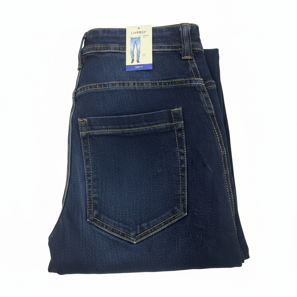 Livergy Men's Slim Fit Blue Denim Jeans
