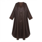 represent Chocolate Brown Shimmer Kaftan-Style Floor-Length