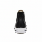 Converse Black Leather High Top Platform Sneakers