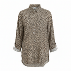 Anko Women's Leopard Print Swim Cover-Up Shirt Size 10-12