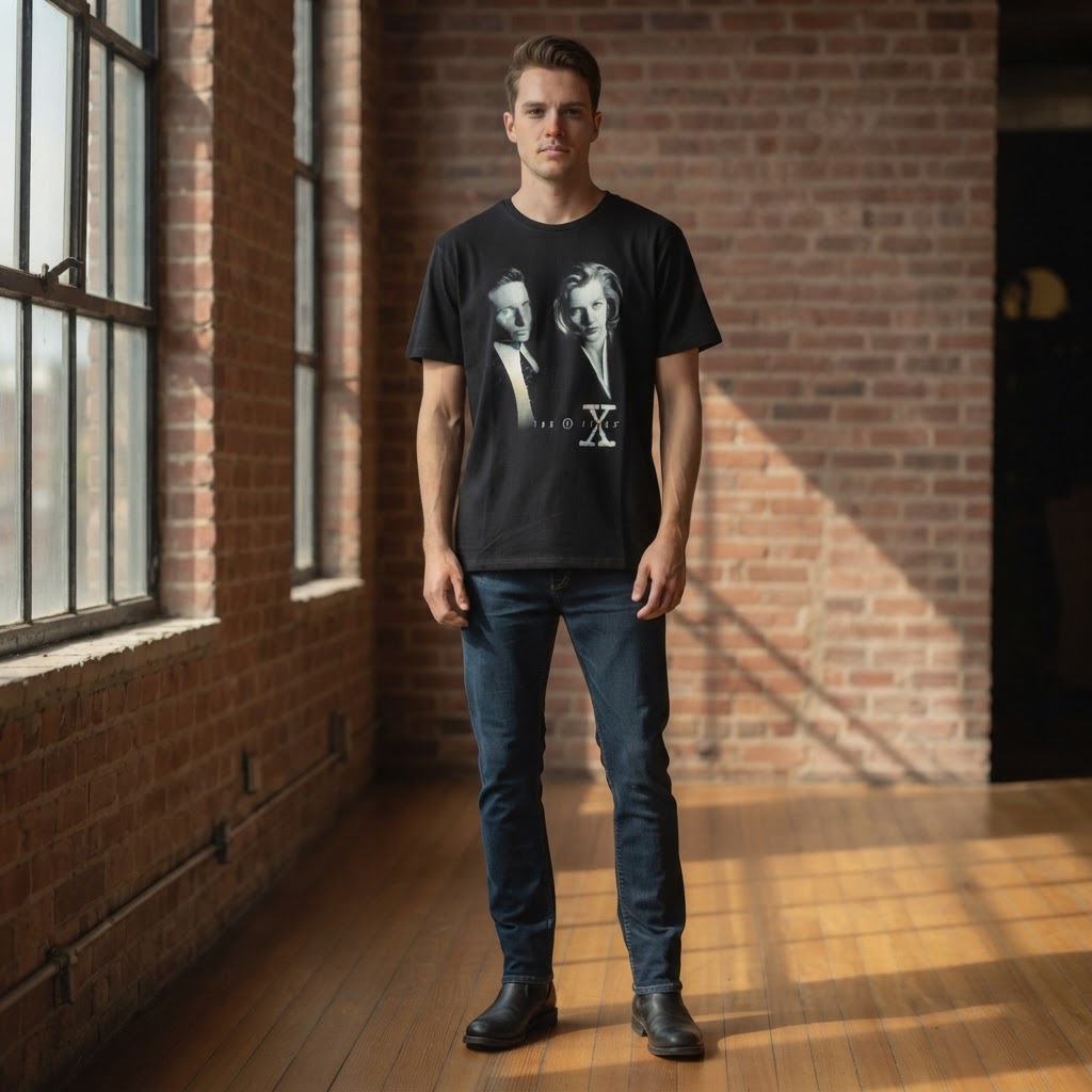 The X-Files Black The X-Files Graphic Print Unisex Relaxed T