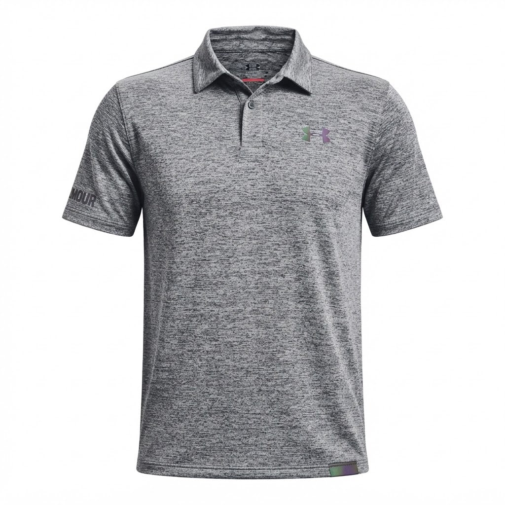 [WearU Generated:merch_ghost] Under Armour Heather Grey Synthetic Polo Shirt – merch ghost