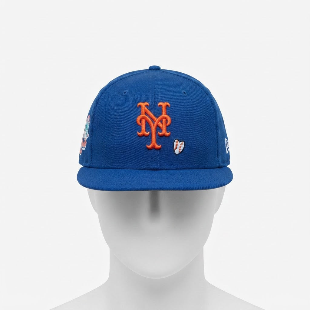 NY Mets 59FIFTY Fitted Hat Blue Size 7 5/8