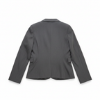 Women's Grey Tailored Single Button Blazer