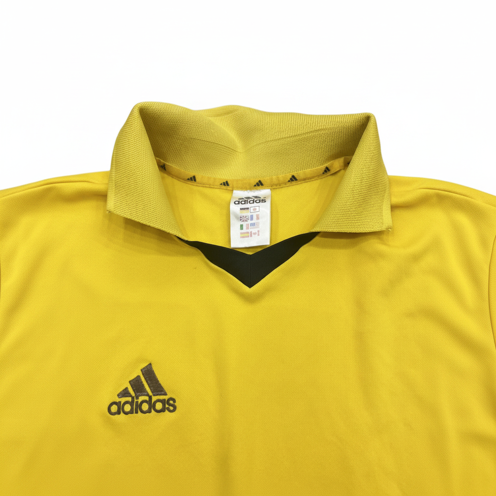 Men's Adidas Yellow Climalite Performance Polo Shirt
