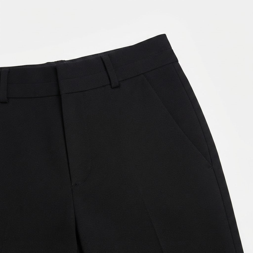 Women's Black Tailoblack Straight-Leg Trousers