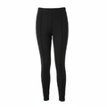 Women's Black Slim Fit Pintuck Seam Trousers