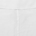 Women's White Ruched Sleeve Linen Blouse