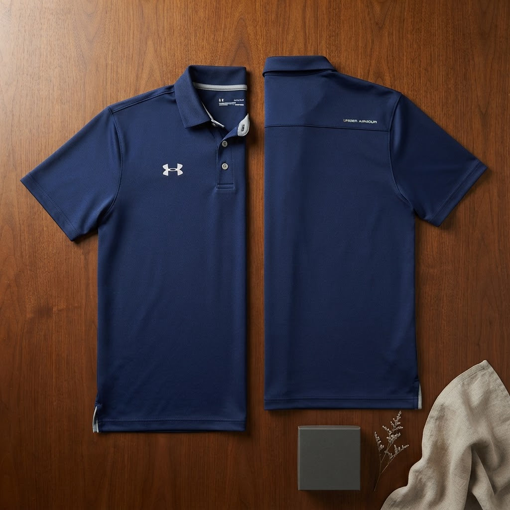 Under Armour Royal Navy Blue Loose Fit Performance Polo Shir