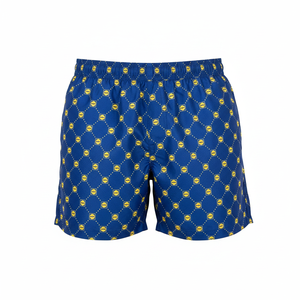 Esmara x Lidl Women's Blue Logo Print Shorts Set - Size M