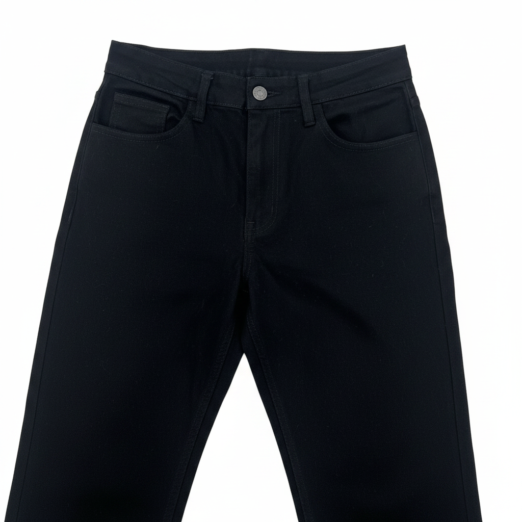 SHEIN Unisex Black High-Waist Flare Denim Jeans