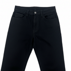 SHEIN Unisex Black High-Waist Flare Denim Jeans