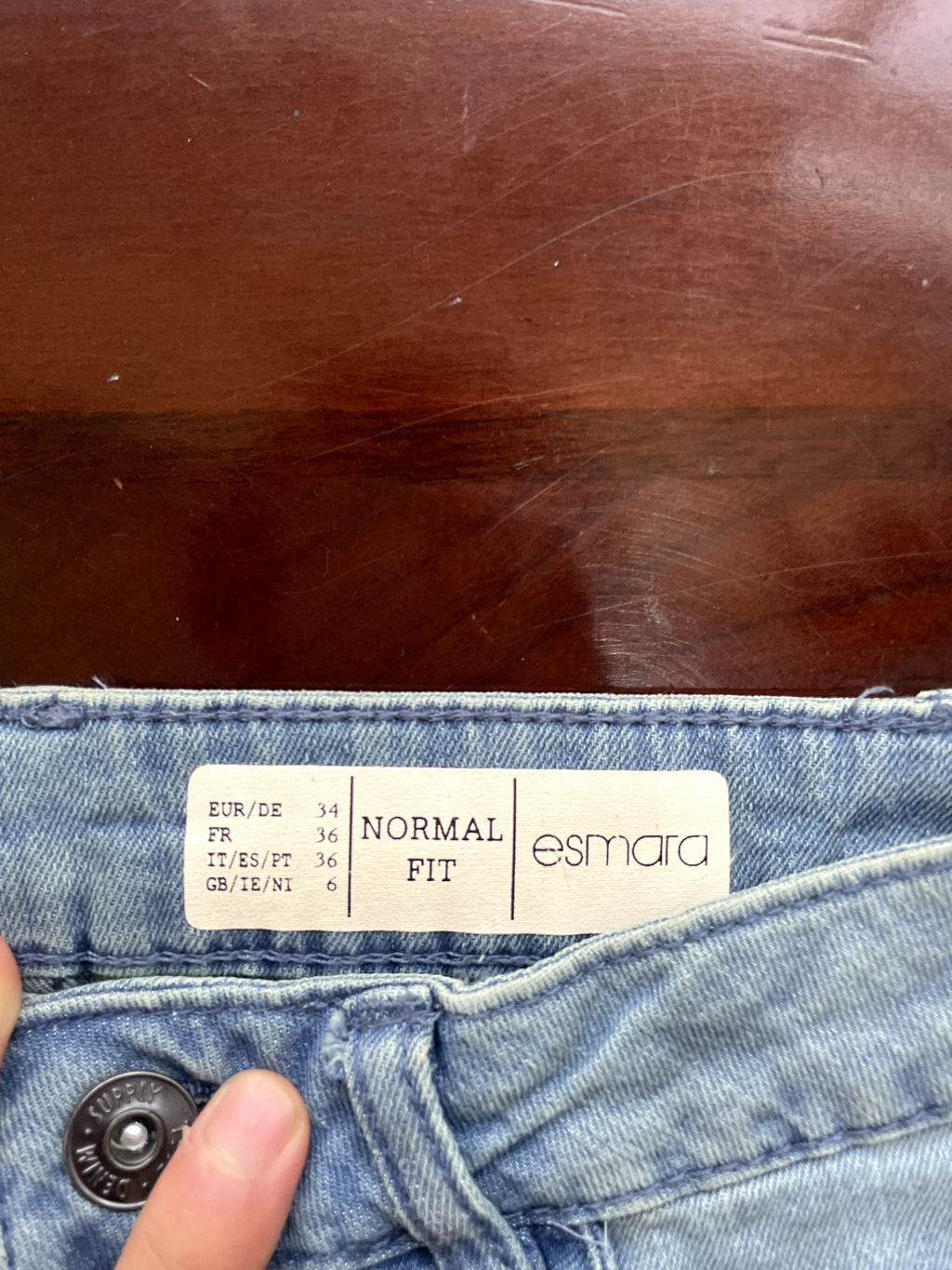esmara Light Blue Washed Cuffed Denim Shorts