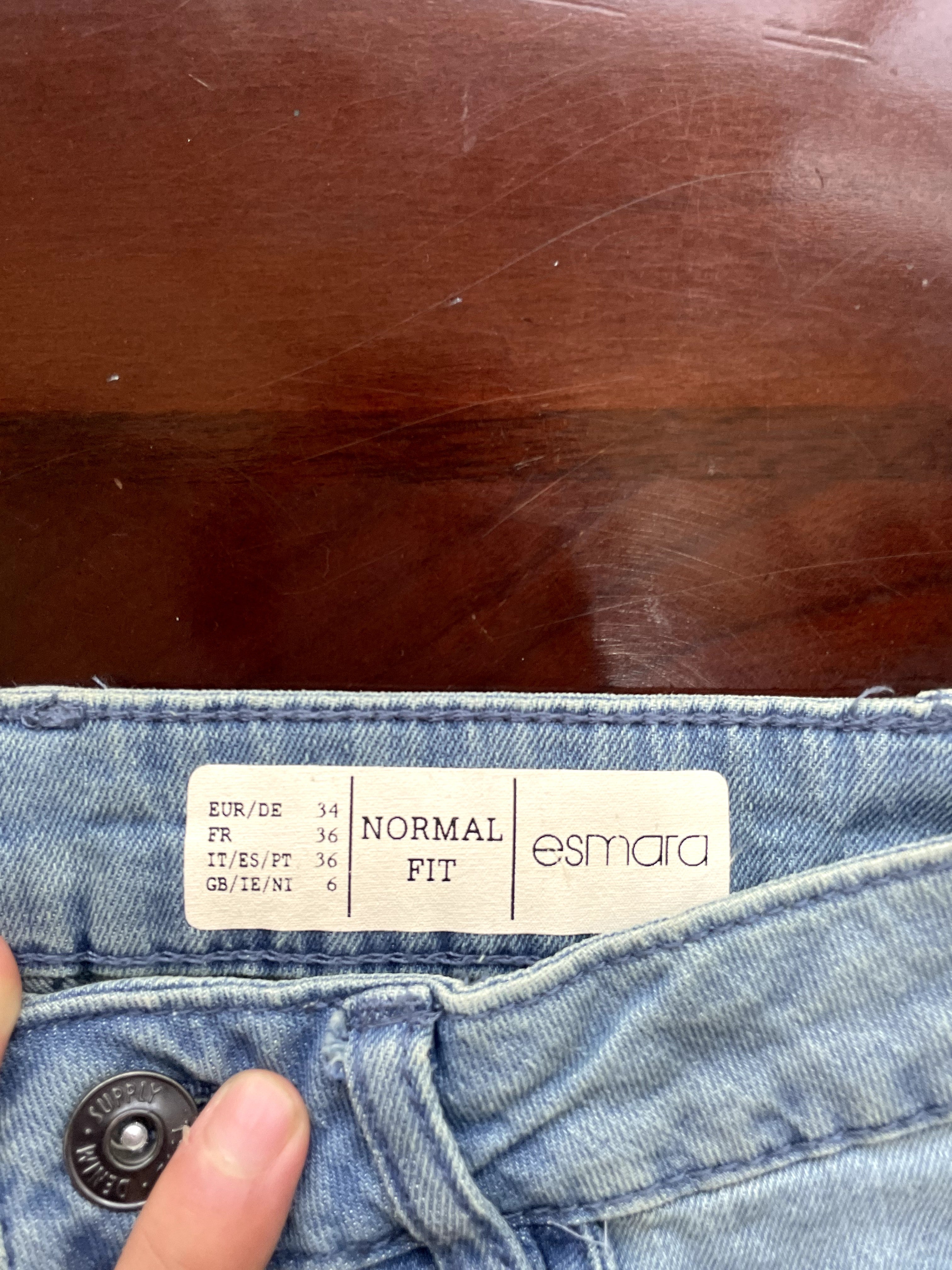 esmara Light Blue Washed Cuffed Denim Shorts