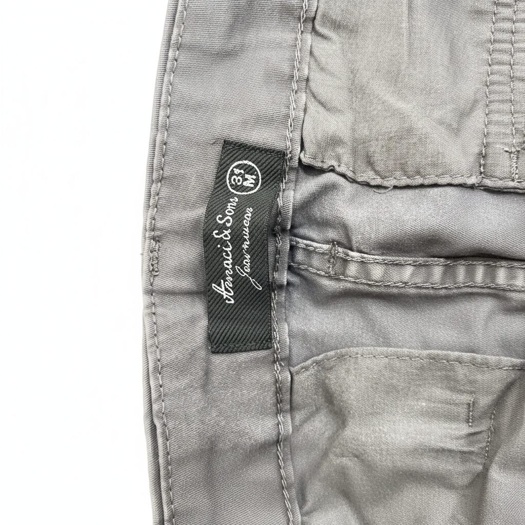 Amaci & Sons Men's Grey Cargo Jogger Pants - Size 31
