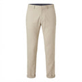 Men's Beige Tailored Straight-Leg Linen Blend Trousers