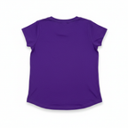 LA GEAR Kids Vibrant Purple V-Neck Cotton T-Shirt