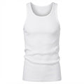 LIVERGY Men's Classic White Ribbed Tank Top Undershirt