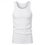 LIVERGY Men's Classic White Ribbed Tank Top Undershirt