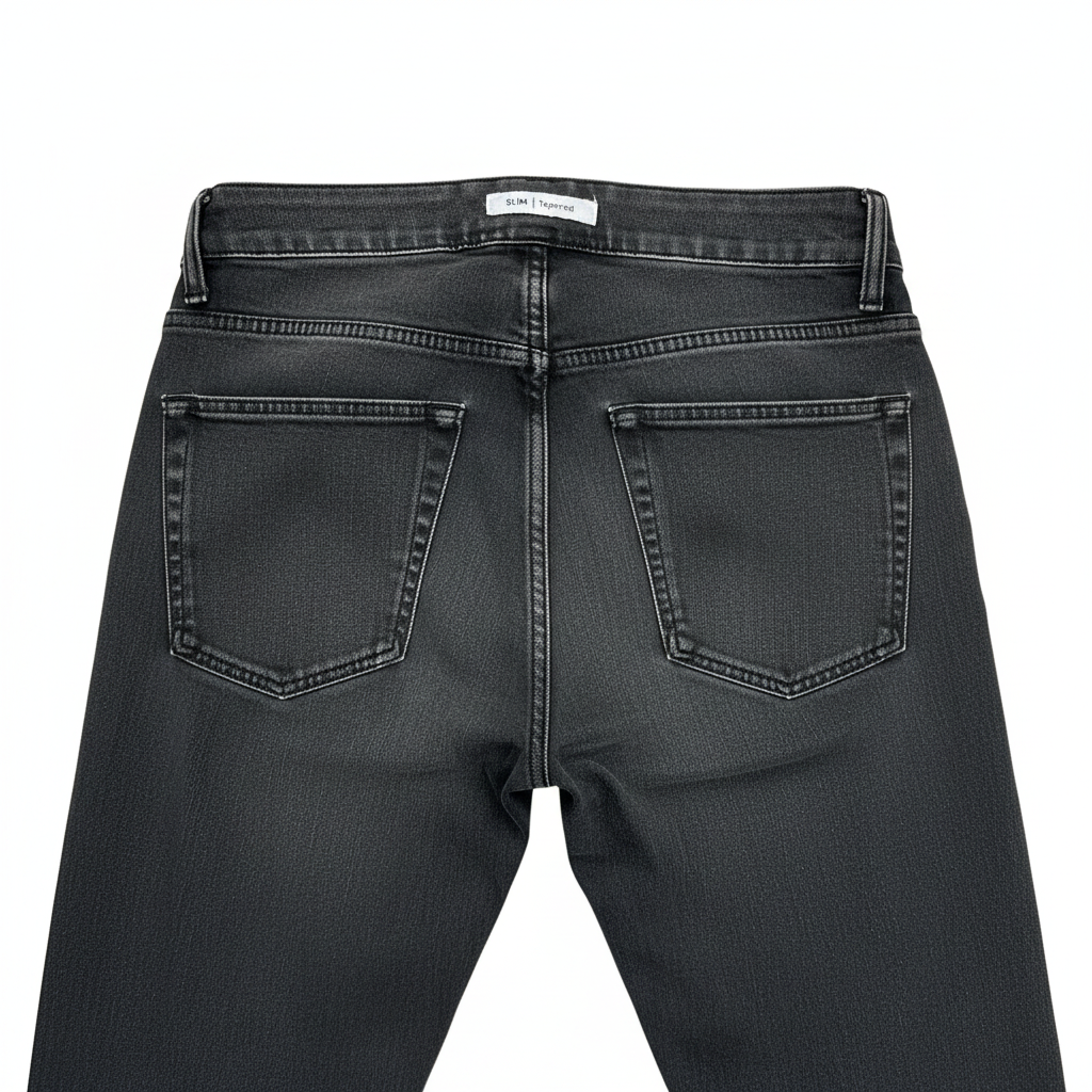 Women's Faded Dark Grey Slim Fit Denim Jeans