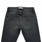 Women's Faded Dark Grey Slim Fit Denim Jeans