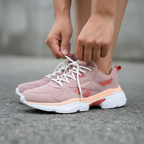 Reebok Women's Dusty Rose Mesh Chunky Sneakers