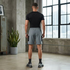 Men's Light Grey Utility Cargo Activewear Shorts