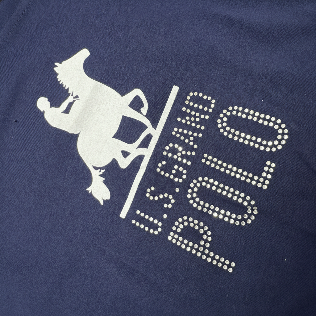 Esmara U.S. Grand Polo Navy Rhinestone Cotton T-Shirt