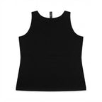 Women's Black Scoop Neck Cotton Tank Top