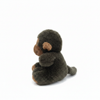 Premium Plush Monkey Toy with Pink Ribbon