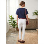 esmara Women's Navy Blue Pocket Cotton T-Shirt