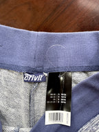 Cornflower Blue Marled Drawstring Athletic Shorts