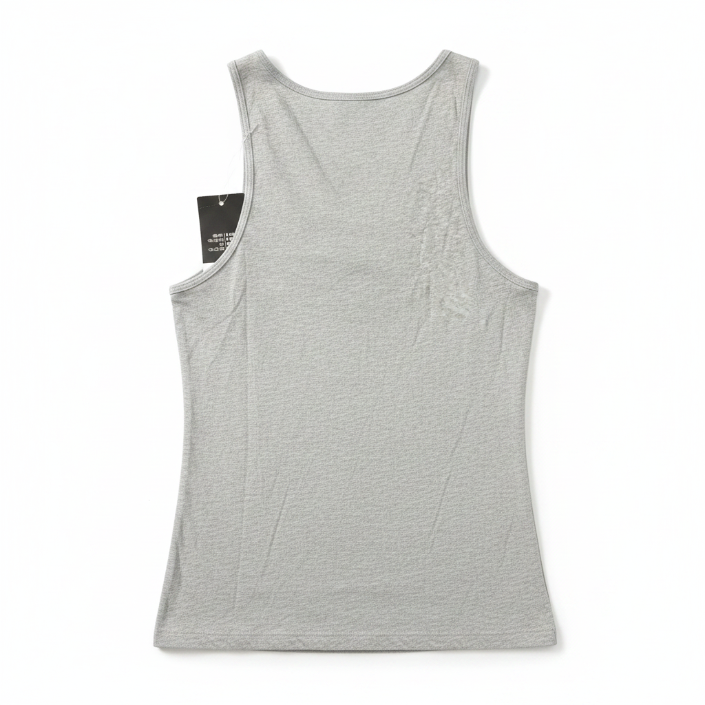 Women's Grey Heathered Scoop Neck Tank Top