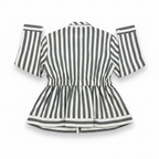 Atmosphere Women's Striped Tie-Waist Tunic Shirt