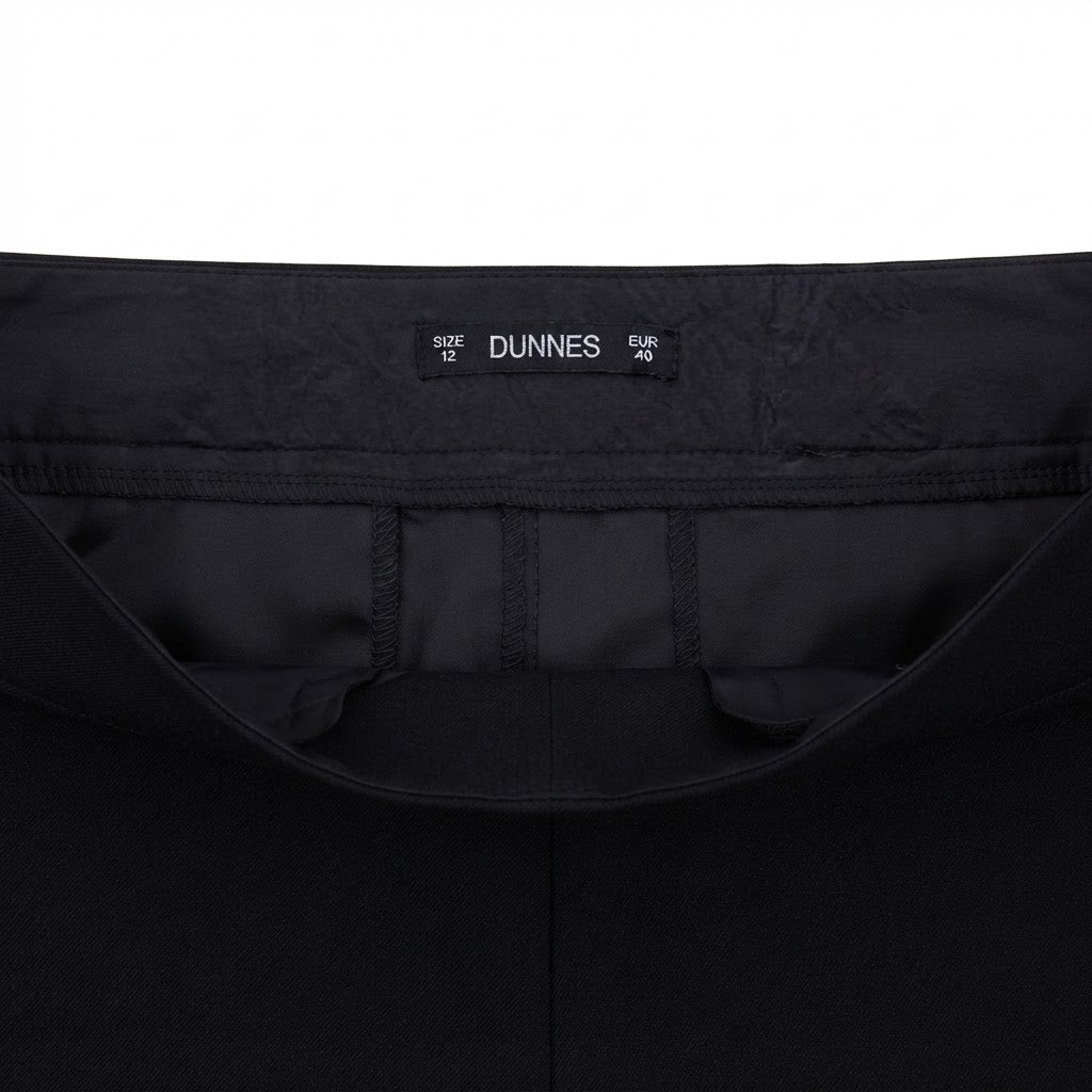 Women's Black Tailoblack Straight-Leg Trousers