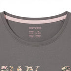 Women's Mauve Stay Wild Leopard Graphic T-Shirt