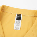 Women's Yellow Short-Sleeved Camp Collar Shirt