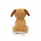 Premium Brown and White Cuddly Dog Plush Toy