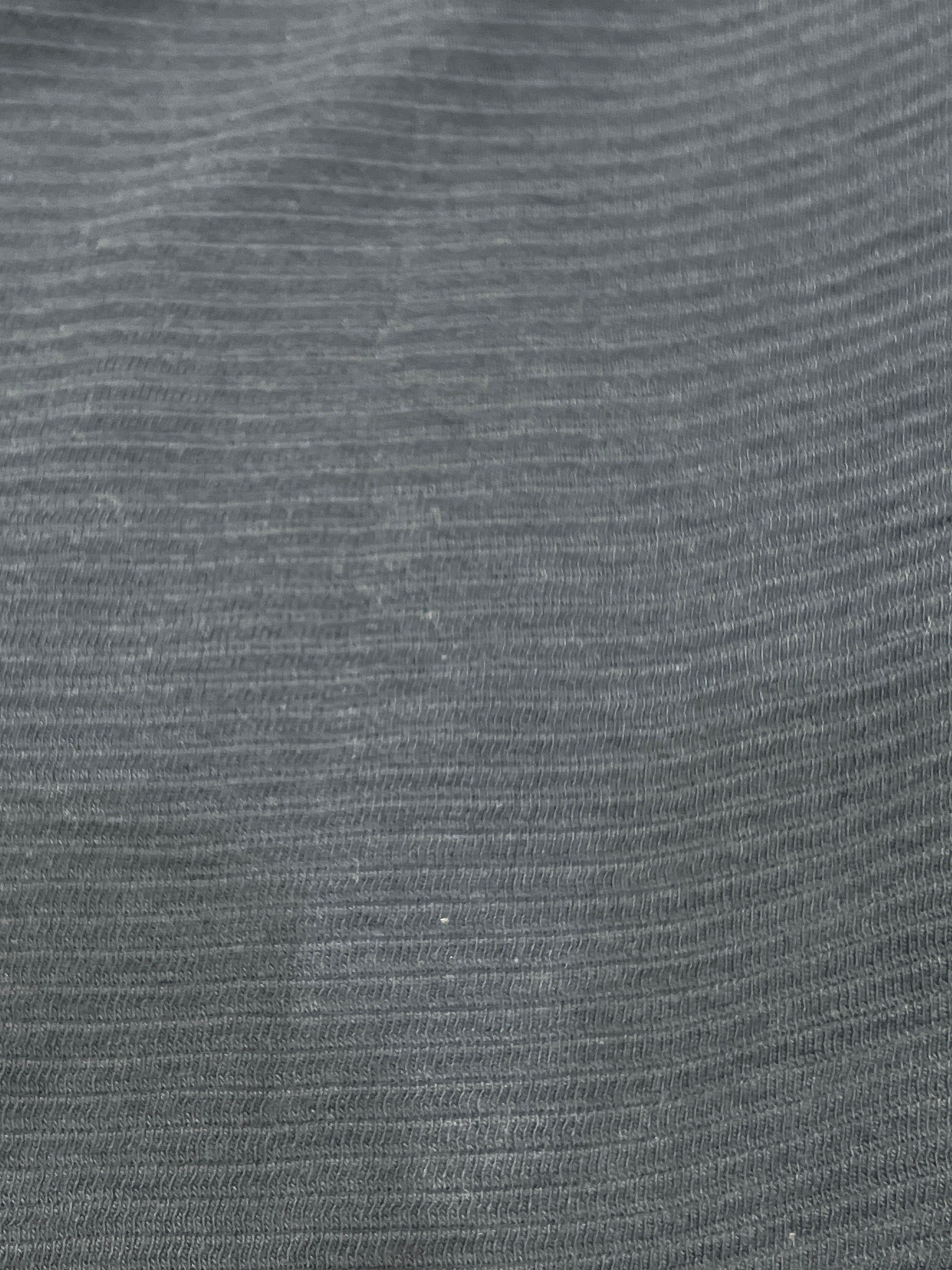 Livergy Men's Navy Blue Ribbed Long-Sleeve Polo Shirt