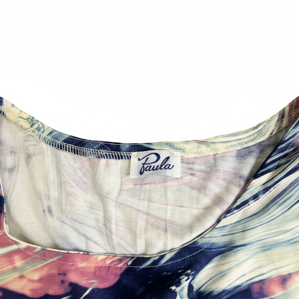 Paula Women's Abstract Swirl Print Sleeveless Tank Top